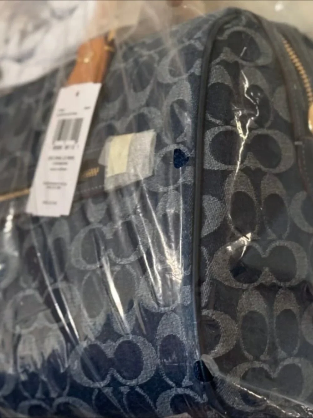 Coach Rowan Satchel Bag In Signature Denim Canvas NWT CY699 - Picture 5 of 6